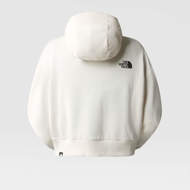 Felpa con cappuccio in pile Trend corta in vita da donna bianco gardenia The North Face