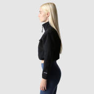 Giacca in pile Denali corta in vita da donna nera The North Face