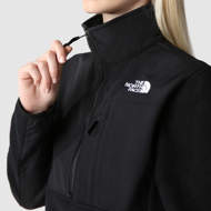 Giacca in pile Denali corta in vita da donna nera The North Face