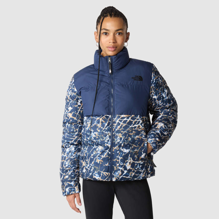 Women s Saikuru jacket Dusty Periwinkle Water Distortion Small Print Summit Navy The North Face Impact shop action sport store