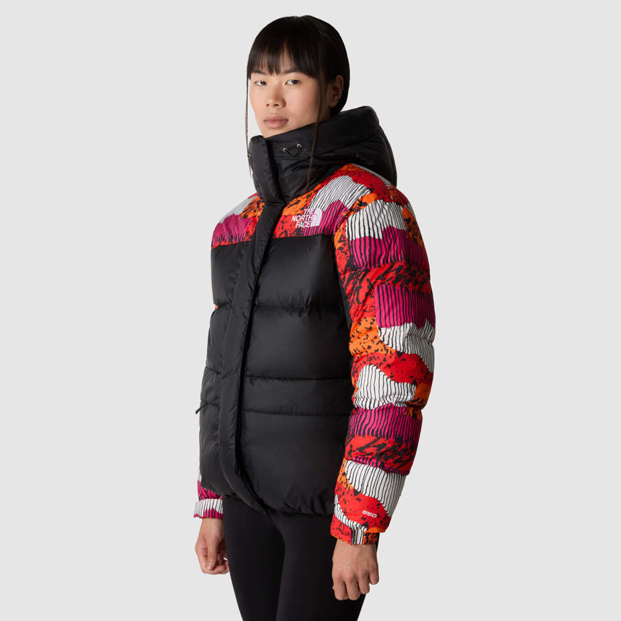 Parka in piumino Himalayan da donna nero e graficato The North Face