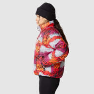 Piumino 2000 da donna stampa Yosemite astratta rosso fuoco The North Face