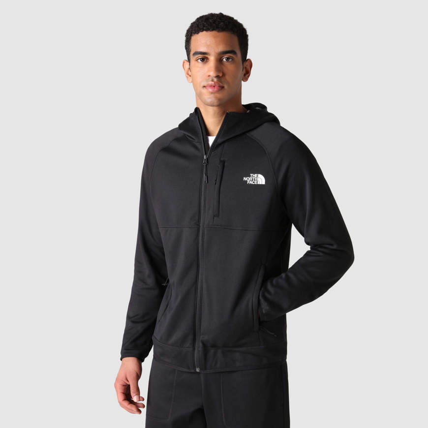 Giacca in pile con cappuccio Canyonlands da uomo nera The North Face