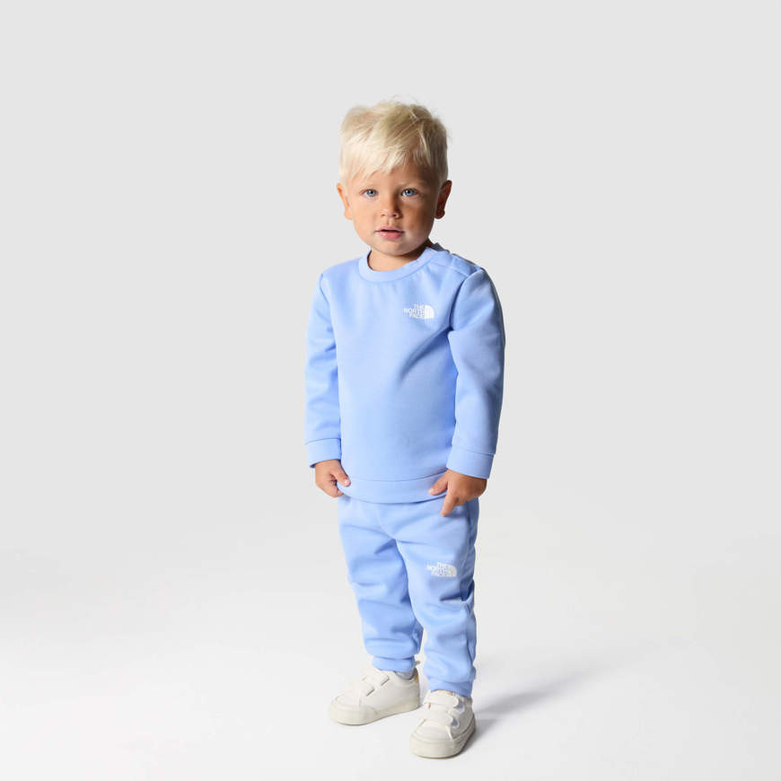 Set due pezzi Dropped Shoulder  da neonato blue corallo The North Face