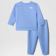 Set due pezzi Dropped Shoulder  da neonato blue corallo The North Face