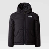 Giacca reversibile Perrito con cappuccio da bambini nera The North Face