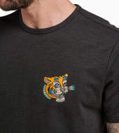 T-shirt Hokkaido Tiger da uomo nera Roark