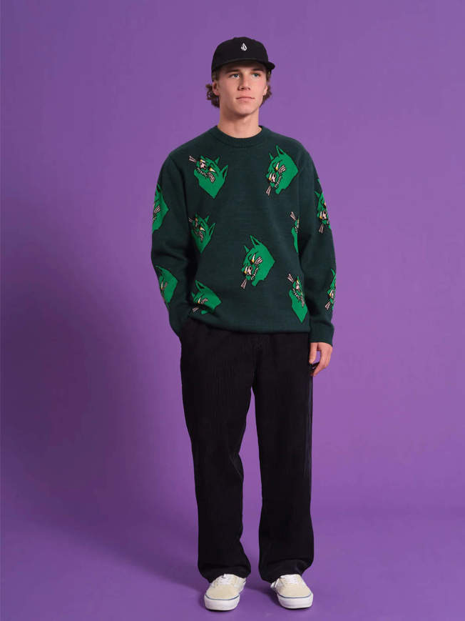 Maglione Nando Von Arb da uomo verde pino Volcom