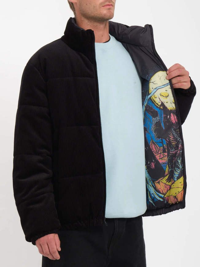 Giacca Max Sherman reversibile da uomo nera Volcom