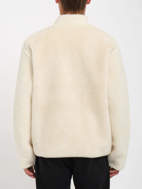 Giacca in pile con zip integrale Muzzer Fuzzar da uomo bianca Volcom