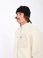 Giacca in pile con zip integrale Muzzer Fuzzar da uomo bianca Volcom