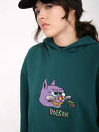 Felpa con cappuccio Nando Von Arb da donna verdone Volcom