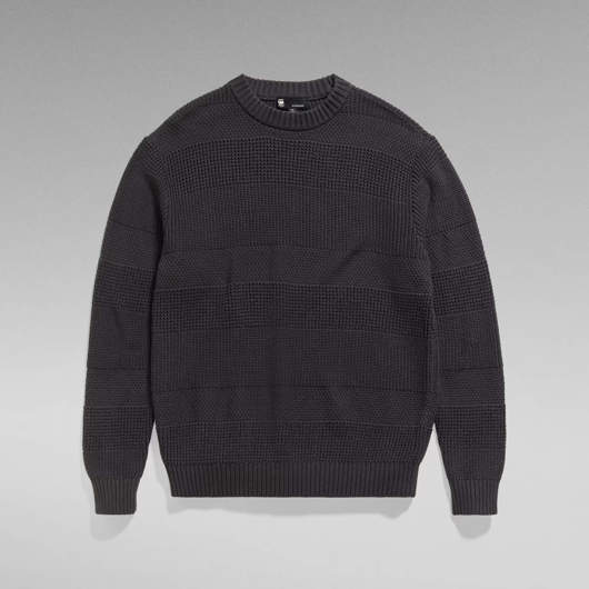 Maglione Hori Structure da uomo grigio canna di fucile G-Star