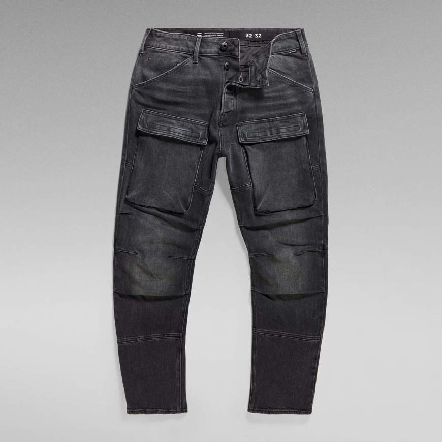 Pantaloni 3D cargo in denim da uomo neri G-Star