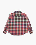  Camicia in flanella a quadri Vacay rossa e grigia da uomo Deus