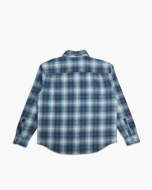 Camicia in flanella a quadri Vacay  blu/azzurro e nera  da uomo Deus