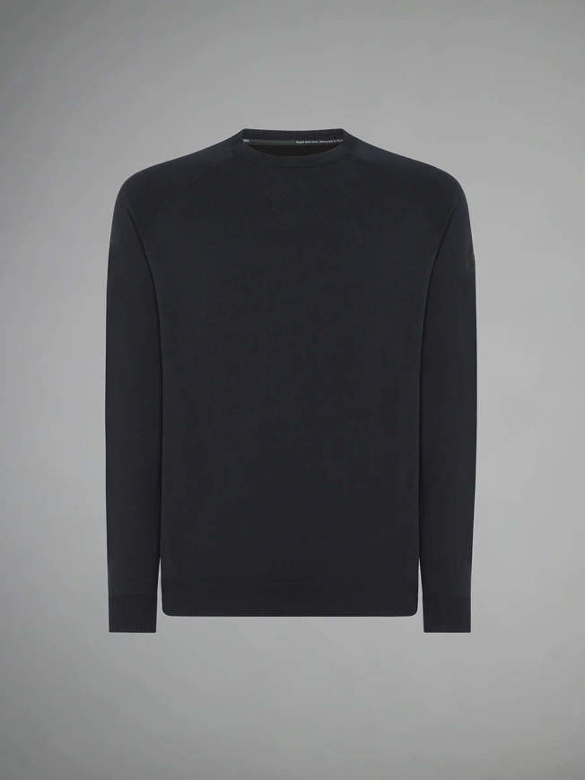 Maglione in cotone  Amos da uomo blue scuro RRD