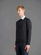 Maglione in cotone  Amos da uomo blue scuro RRD