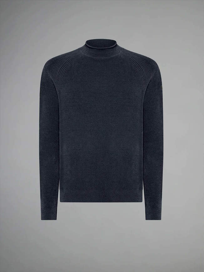 Maglione in velluto Volcano da uomo blue scuro RRD