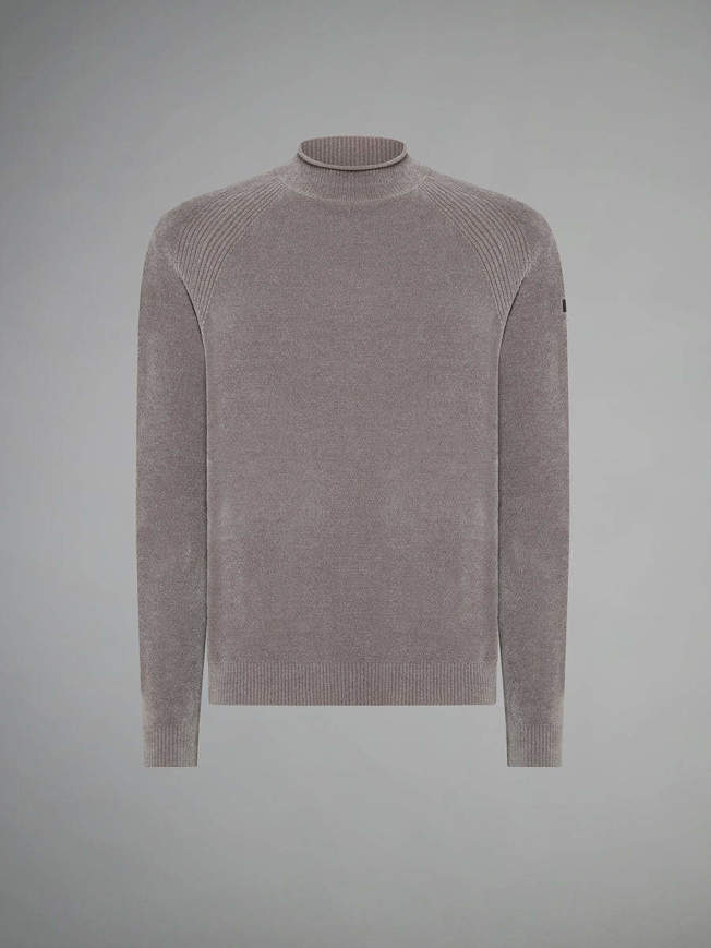 Maglione in velluto Volcano da uomo tortora RRD
