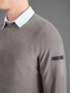 Maglione in velluto Volcano da uomo tortora RRD	