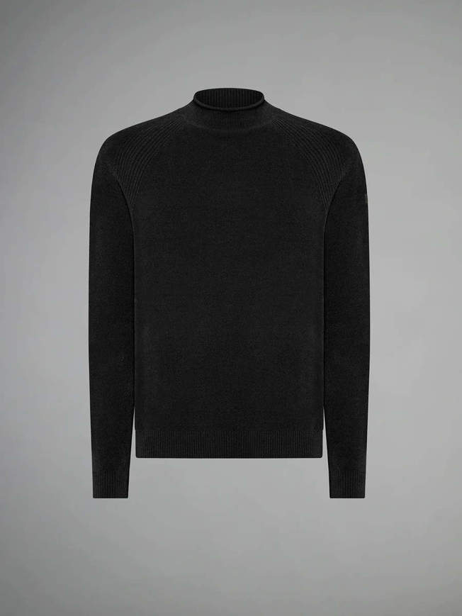 Maglione in velluto Volcano da uomo nero RRD