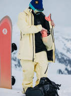 Giacca da snowboard ak Cyclic Gore-Tex 2L da uomo Latticello/Rosa corallina Burton