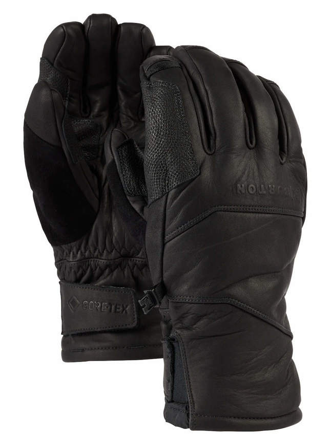 Guanti da snowboard in pelle ak Clutch Gore-Tex neri Burton