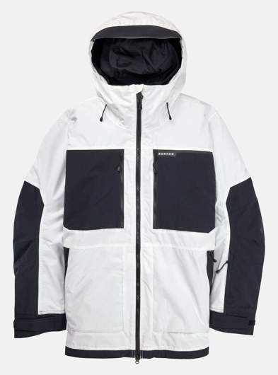 Giacca da snowboard Frostner 2L bianca e nera da uomo Burton