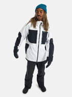 Giacca da snowboard Frostner 2L bianca e nera da uomo Burton