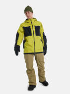 Giacca da snowboard Frostner 2L lime  e nera da uomo Burton