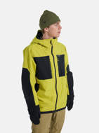 Giacca da snowboard Frostner 2L lime  e nera da uomo Burton