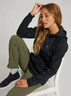 Felpa con cappuccio impermeabile Crown  da donna nera  Burton