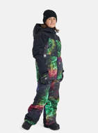Giacca da snowboard Lodgepole 2L da ragazzo nera con grafica planetaria  Burton