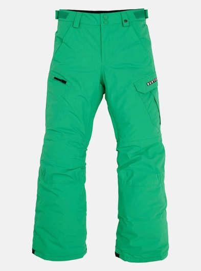 Pantaloni da snowboard cargo Exile 2L da ragazzo verde galassia Burton