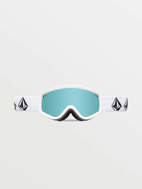 Picture of  Attunga Youth Matte White Stone / Ice Chrome Snowboard Mask Volcom 