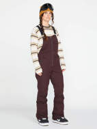 Picture of Salopette da Snowboard Swift Overall Nero Prugna da Donna Volcom