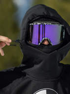Picture of Felpa con cappuccio tecnica Snowboard Hydro Riding Hoodie nera Volcom