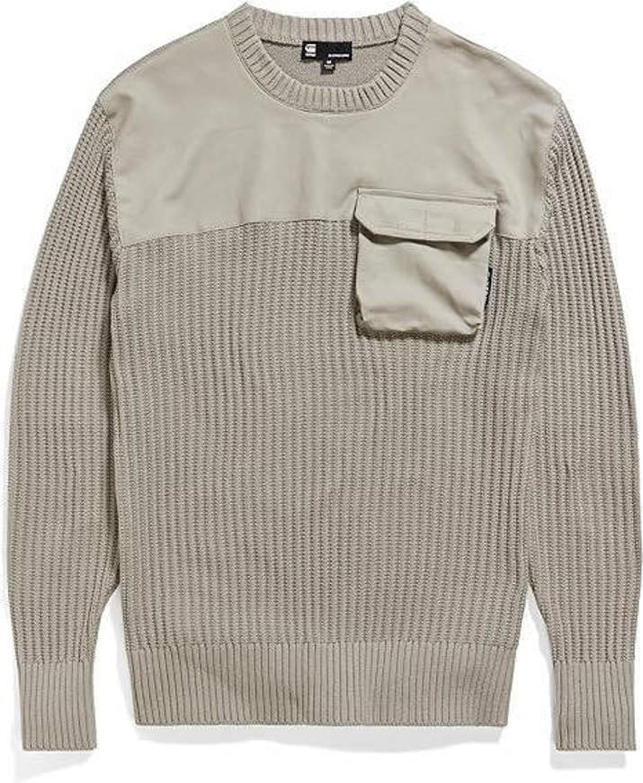 Picture of G-star Maglione Army Knit Grigio Chiaro Elephant Skin