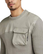 Picture of G-star Maglione Army Knit Grigio Chiaro Elephant Skin