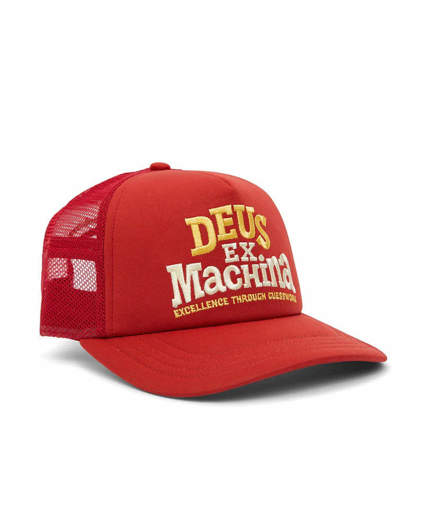 Picture of Guesswork Trucker Hat Red Deus