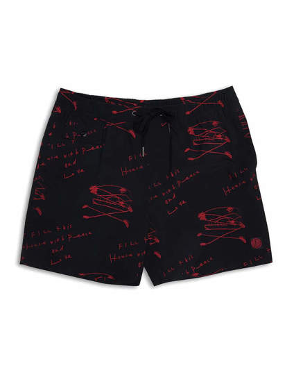 Immagine di Pantaloncino da Surf Old House Rosso Deus