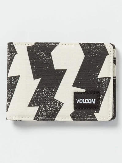 Picture of Black and White Post Bifold Wallet Volcom