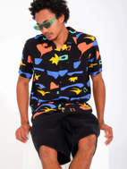 Picture of Fa Arthur Longo Shirt Black Volcom