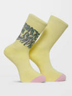 Picture of Fa Tetsunori Socks Pr Aura Yellow Volcom