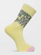 Picture of Fa Tetsunori Socks Pr Aura Yellow Volcom