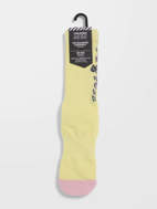 Picture of Fa Tetsunori Socks Pr Aura Yellow Volcom