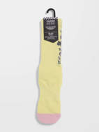 Picture of Fa Tetsunori Socks Pr Aura Yellow Volcom