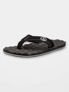 Picture of Recliner Sandals Black and White Volcom 