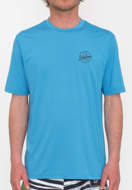 Picture of Surf Lycra Stone Stamp Thrashguard Tidal Blue Volcom T-Shirt